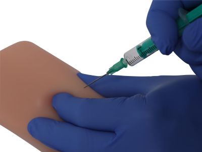 Exercise model intradermal, subcutaneous and intramuscular injection