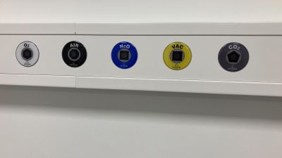 Sticker set "Medical gas connections" with 5pcs 3D stickers - Erler-Zimmer 7500