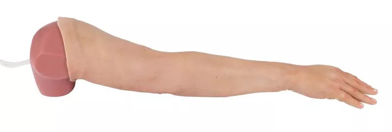 Puncture Pete – hyperrealistic IV training arm, light skin color