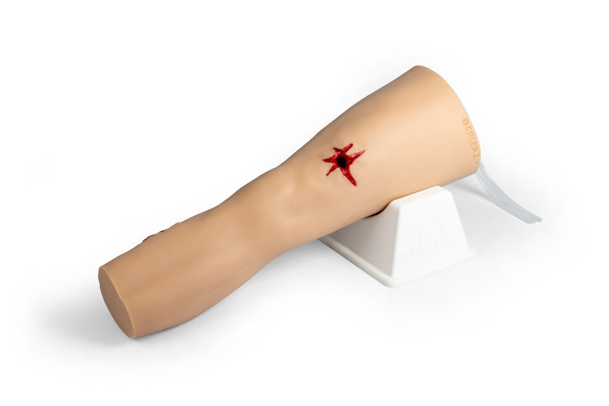 “Trauma Tim” - Leg with heavily bleeding wounds | Erler-Zimmer 7840