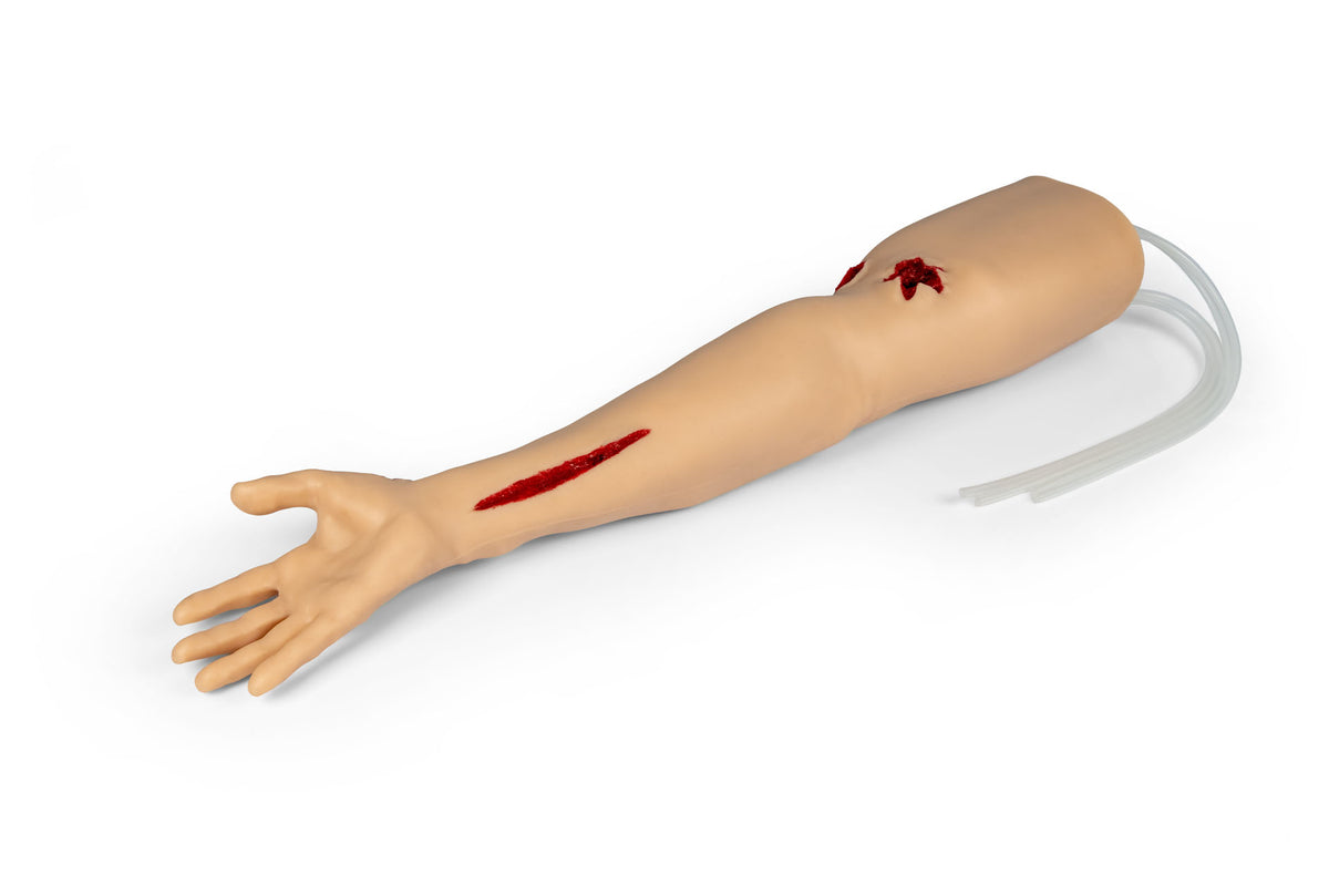 "Trauma Tina" - Arm with heavily bleeding wounds | Erler-Zimmer 7850