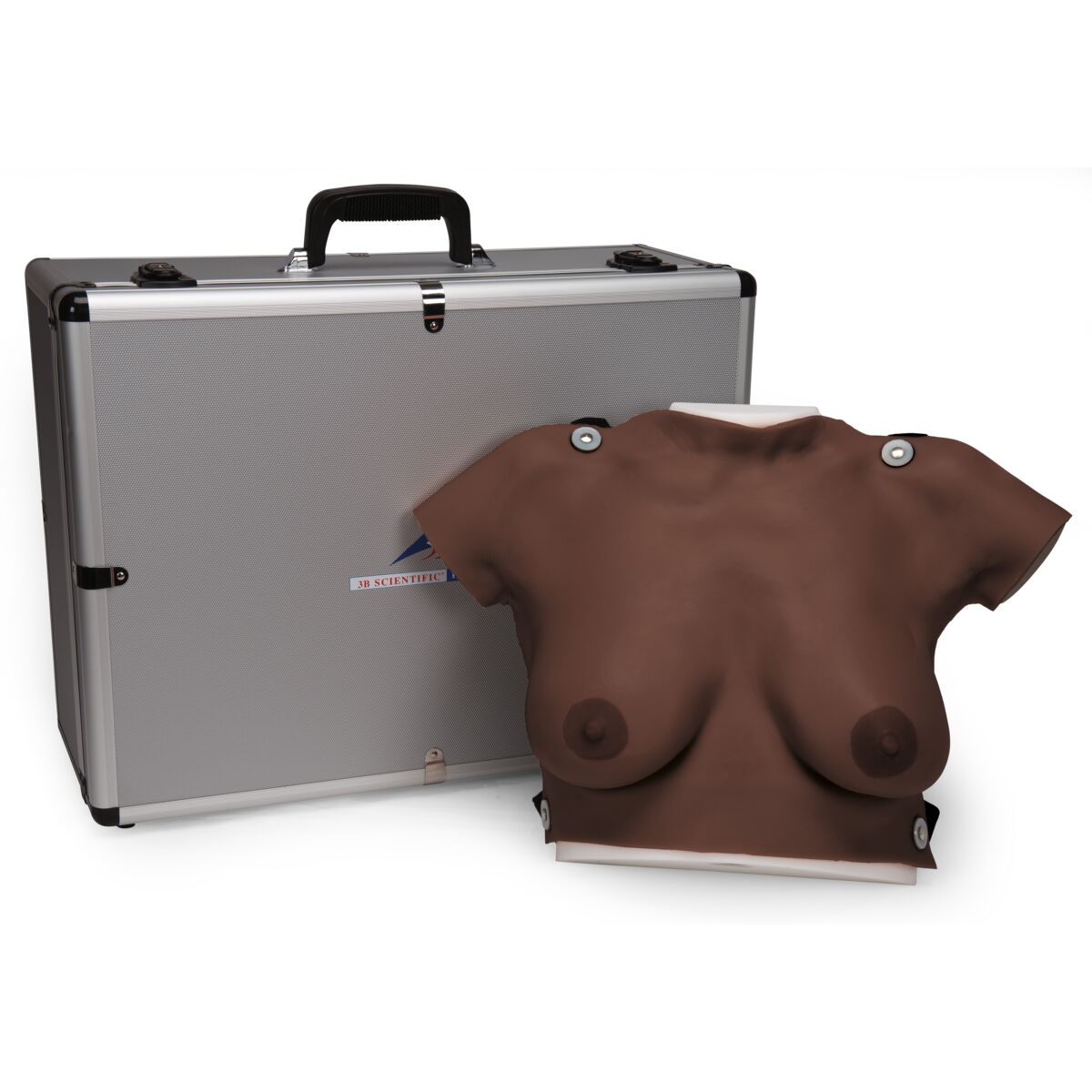 Wearable Breast Self Examination Model W/Case, Dark Skin