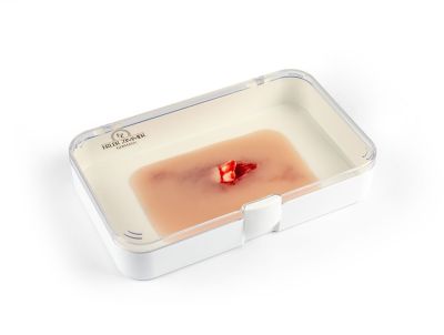 Wound moulage "open fracture"