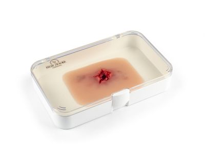 Wound moulage bullet exit hole