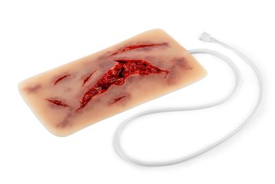 Wound moulage laceration, large with bleeding function