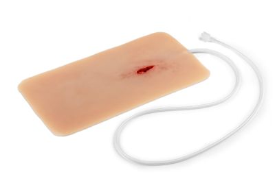 Wound moulage Stab wound with bleeding function