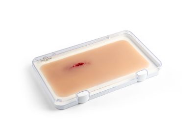 Wound moulage stab thigh