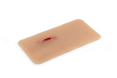 Wound moulage stab thigh