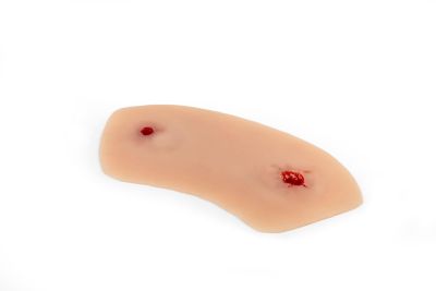 Wound moulage shot ankle joint