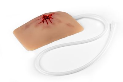 Wound Moulage Shot Groin, Wound Packing