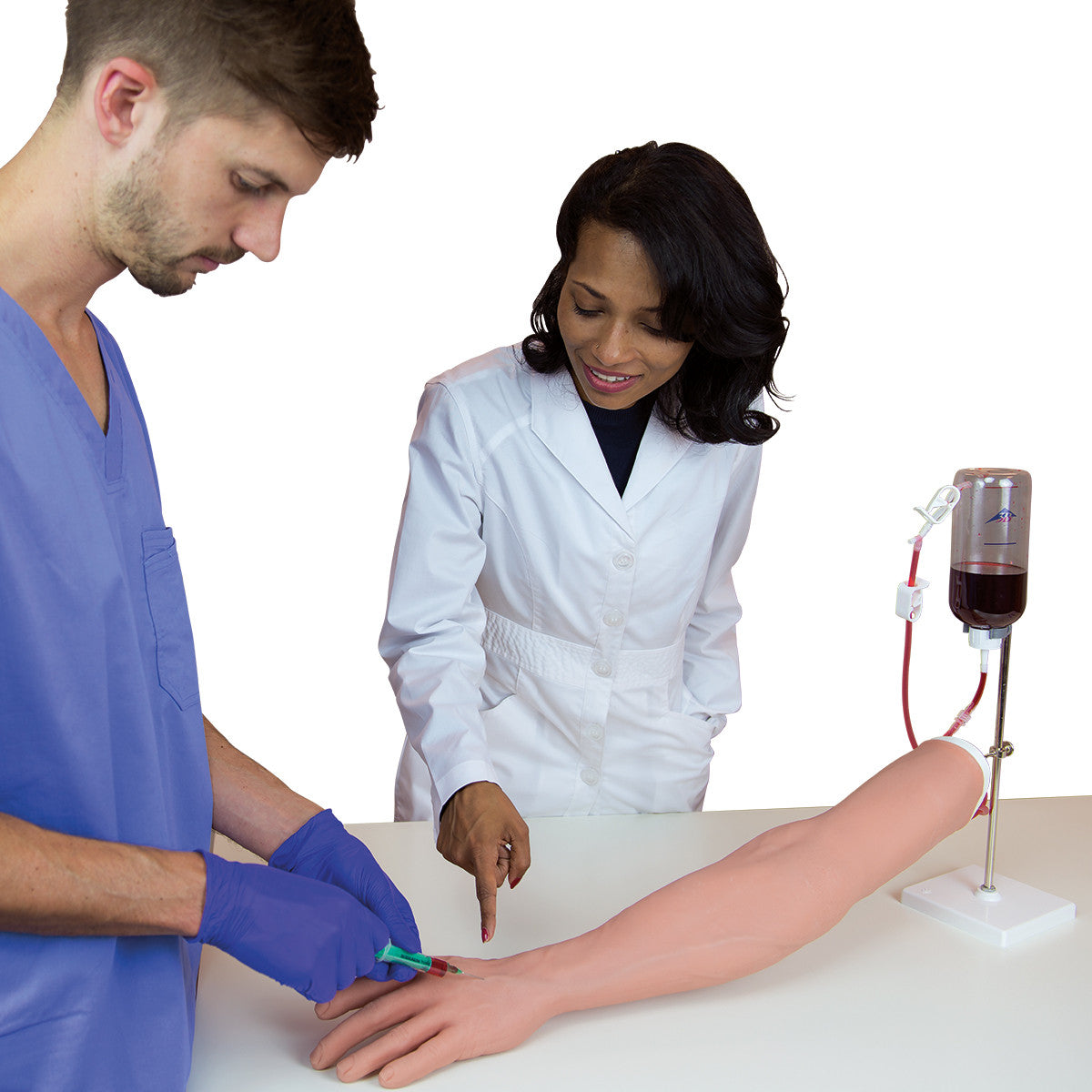 IV Injection Arm, Light Skin, injection