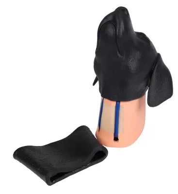 Canine jugular venipuncture head