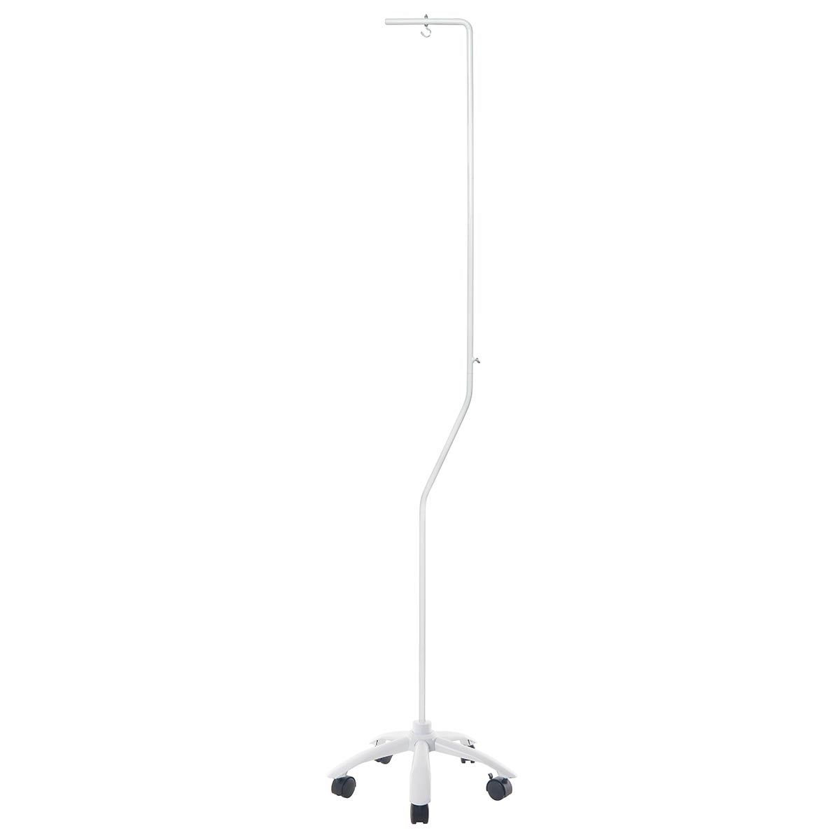 Metal hanging stand with 5 casters (stand and pole)