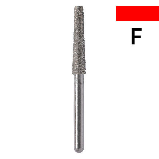 014 - Flat end taper (Shoulder), Fine Diamond Bur - 5-pack