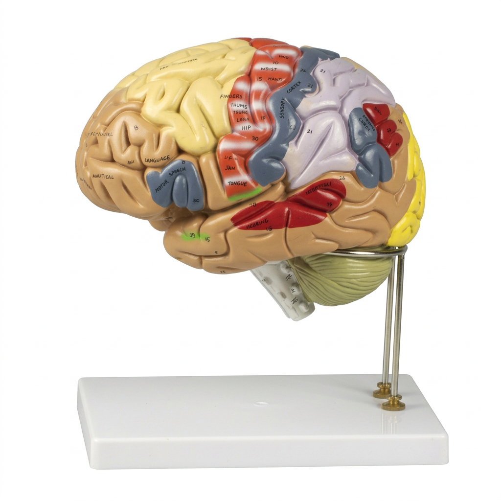 Color-Coded Human Brain, 2X Life-Size – 4 Parts