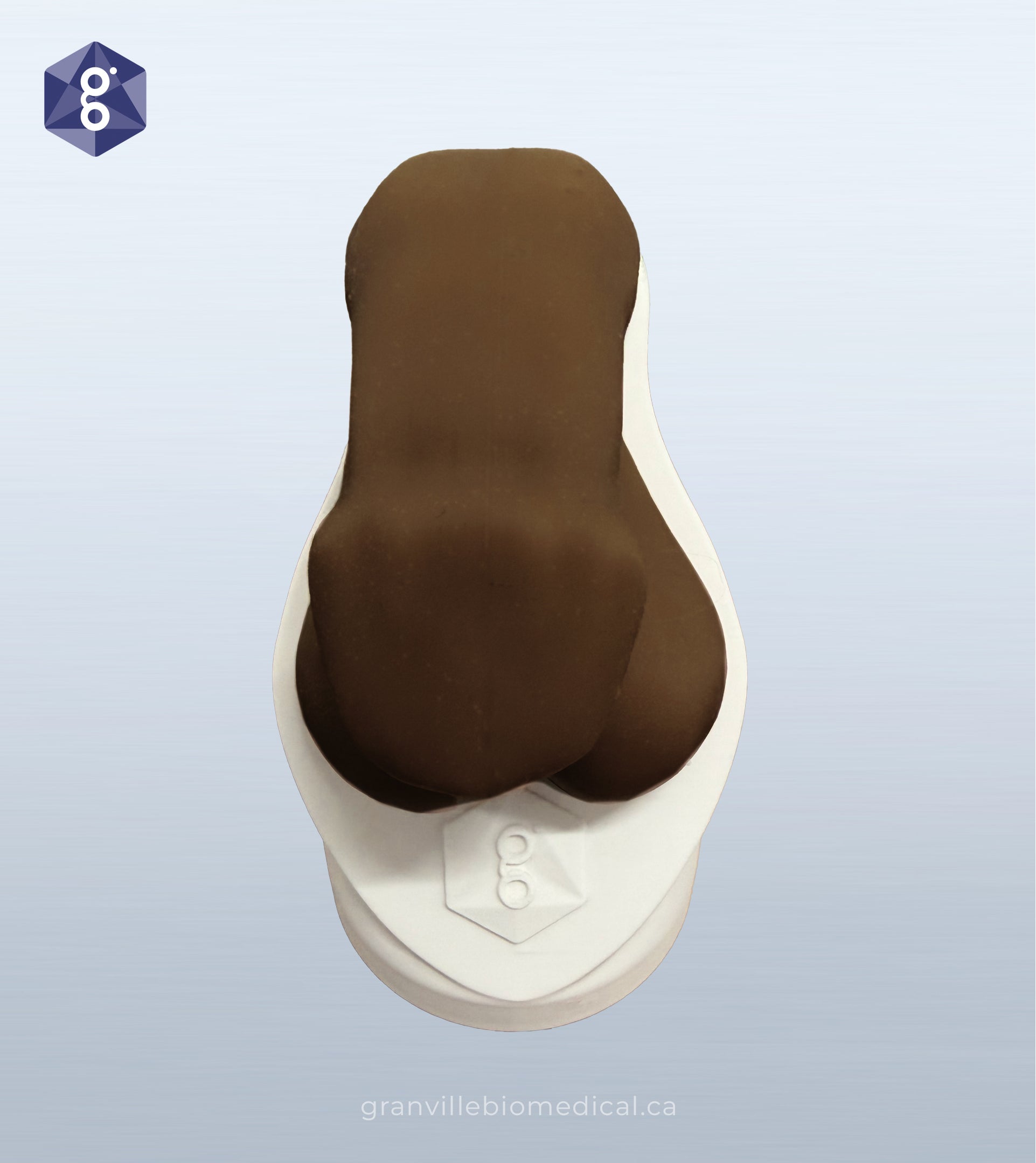Atlas men's health model in dark skin tone, front view