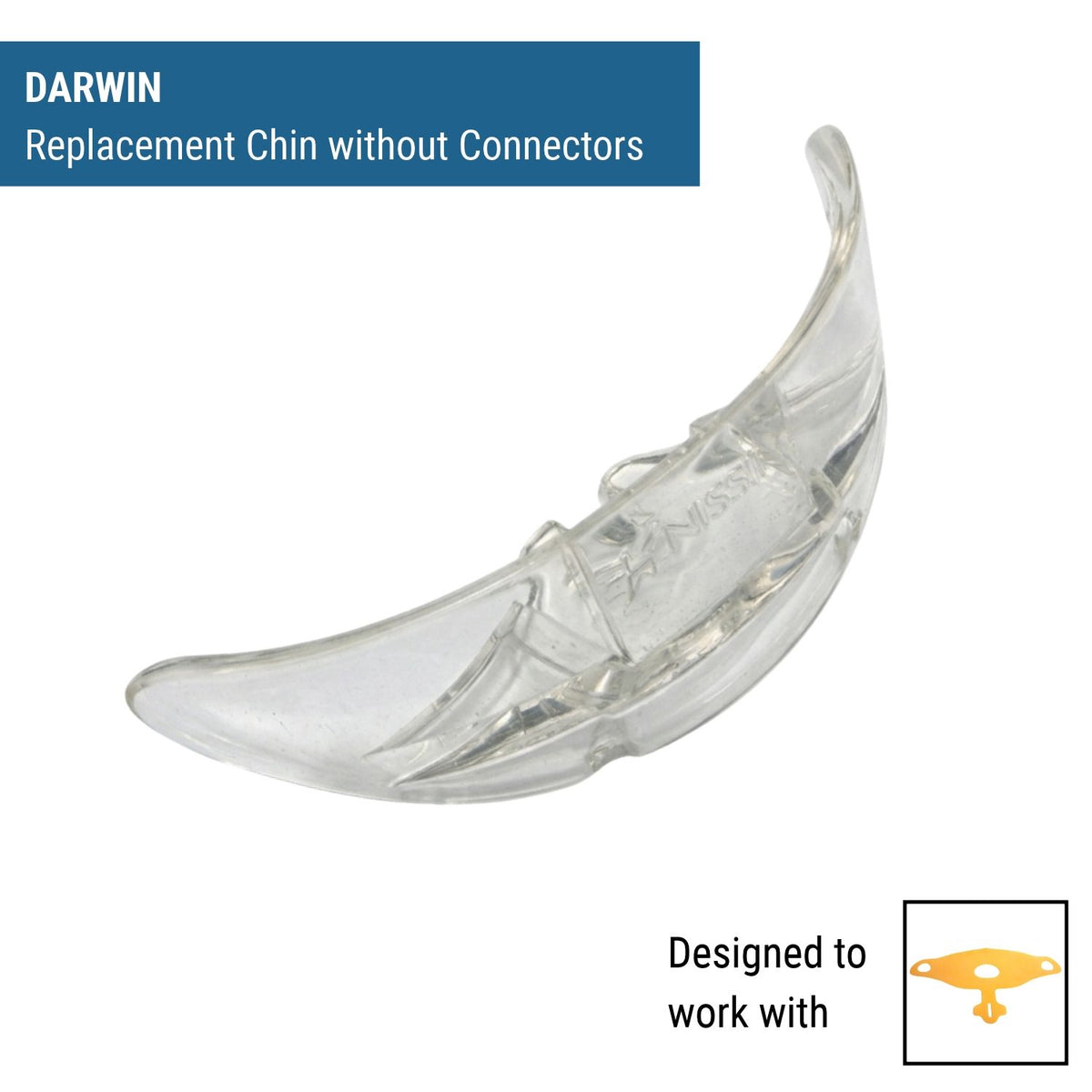 DARWIN replacement chin without connectors, fits DARWIN rubber sheet with ear loops only