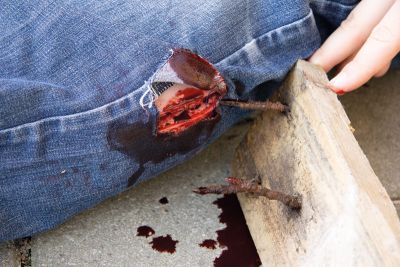 Wound moulage "Cut"