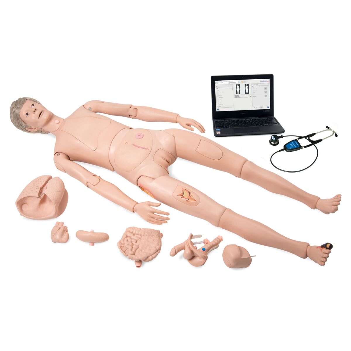 Nikki the Nursing Manikin with Auscultation, Light Skin - 3B Scientific P10CCD