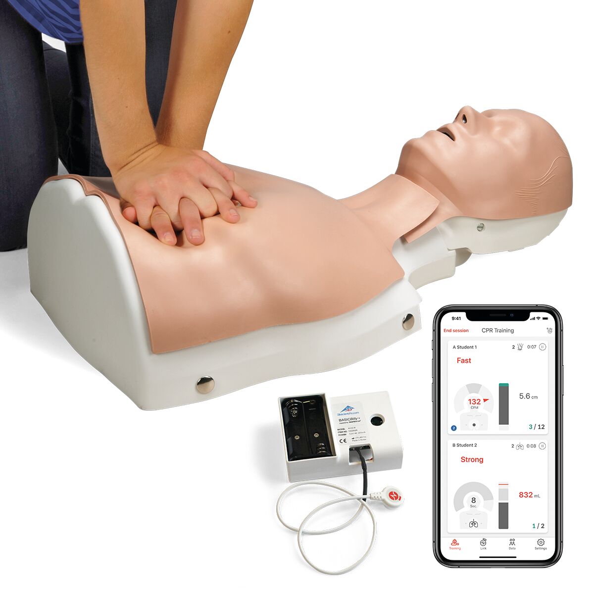 Basic Life Support Simulator BASICBilly+, Light Skin - 3B Scientific P72+